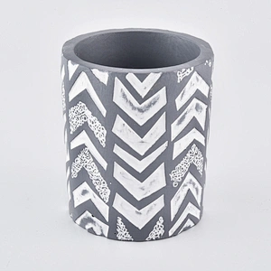 10oz Wholesales Luxury grey custom Ceramic Candle holder