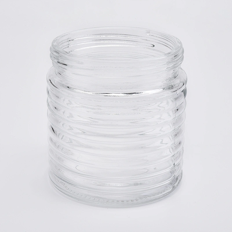 18oz wholesales clear glass candle jars home decorations candle containers