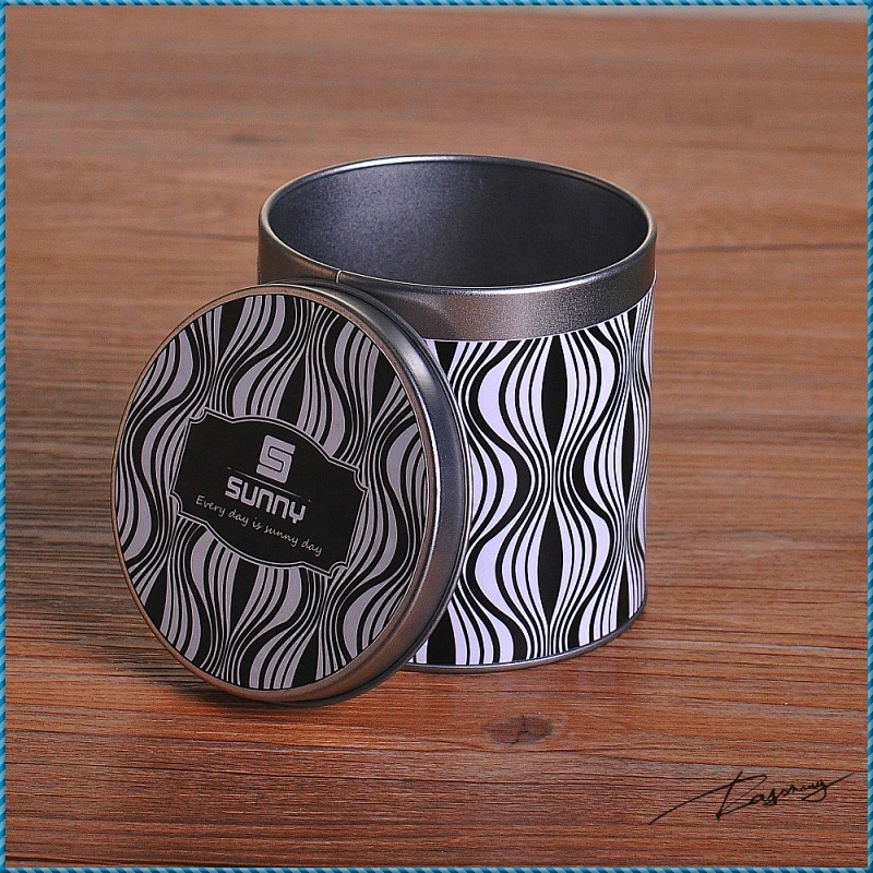 Sunny new design aluminium silver metal candle holder with lid