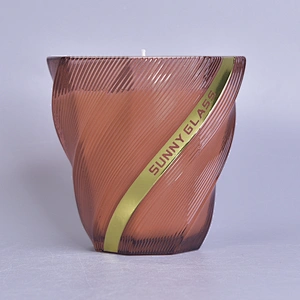Sunny new design tealight scented glass candle holder 8oz 10oz