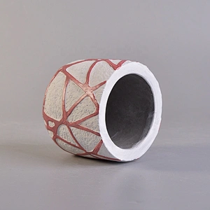 Wholesales custom decorative empty cement candle holder container 10oz