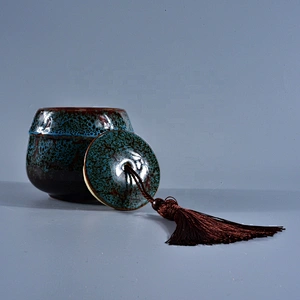 10oz Wholesales custom vintage ceramic candle jar holders with lid