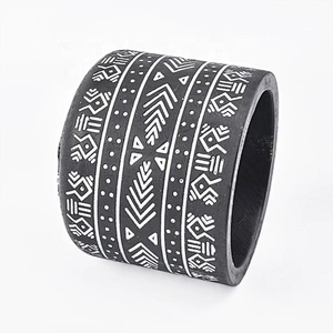 250ml Custom black cement Candle jars Wholesales