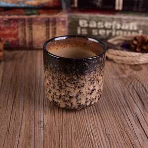 Antique amber ceramic holder candle supplier