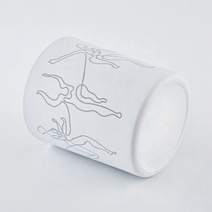 Home decor laser carve glass candle holders