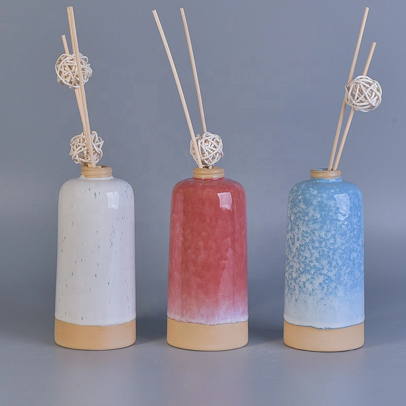 10oz 20oz Vintage custom red reed diffuser ceramic bottles