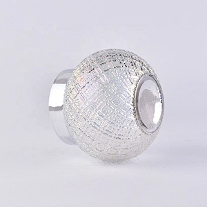 Wholesales Luxury white round glass jar candle
