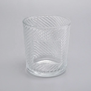 Empty Candle Crystal Vessel Container Glassware