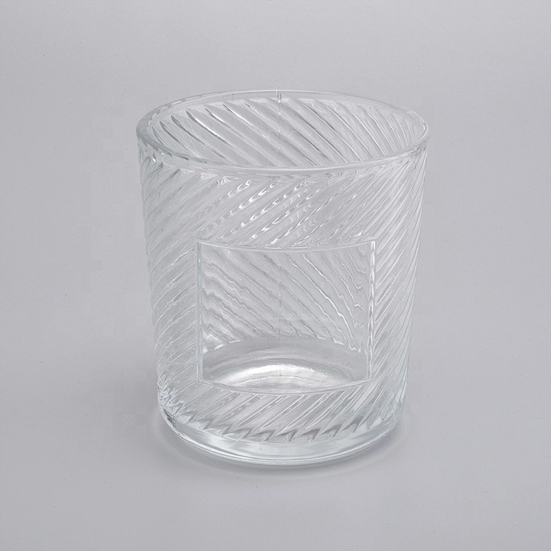 Empty Candle Crystal Vessel Container Glassware