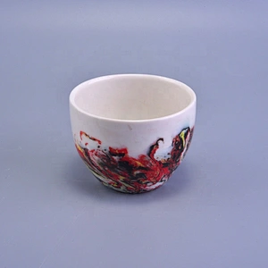 Home decoration mini candle ceramic jars 2oz 4oz 6oz