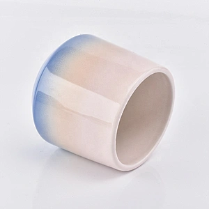 500ml Rainbow custom scented ceramic candle holders