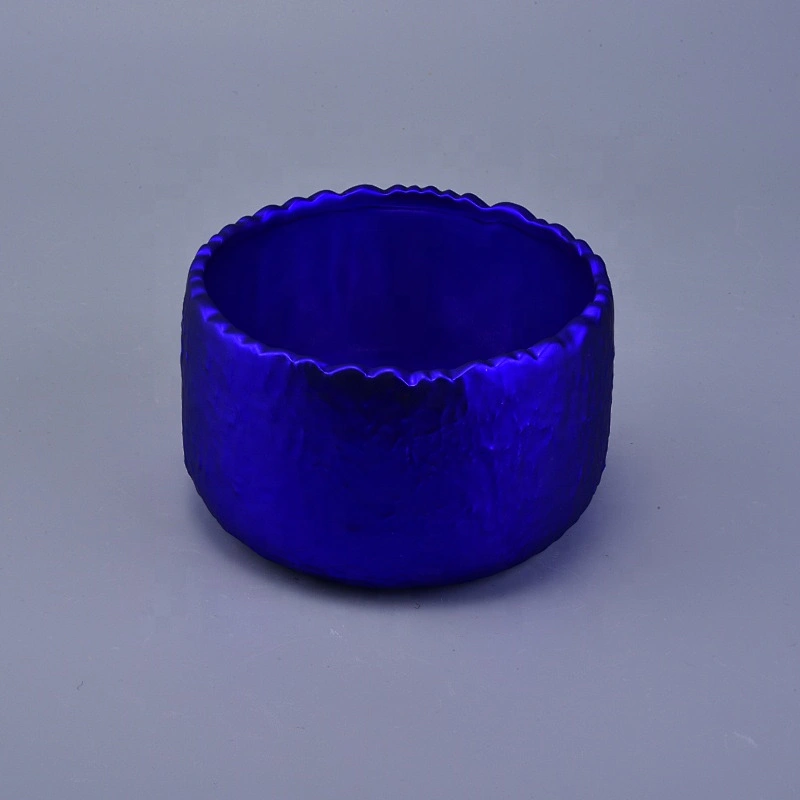 16oz geometric plating pottery ceramic candle jars