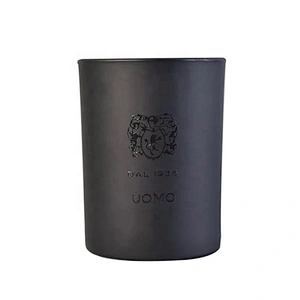 home goods luxurious heat resistant matte black glass candle jar holder