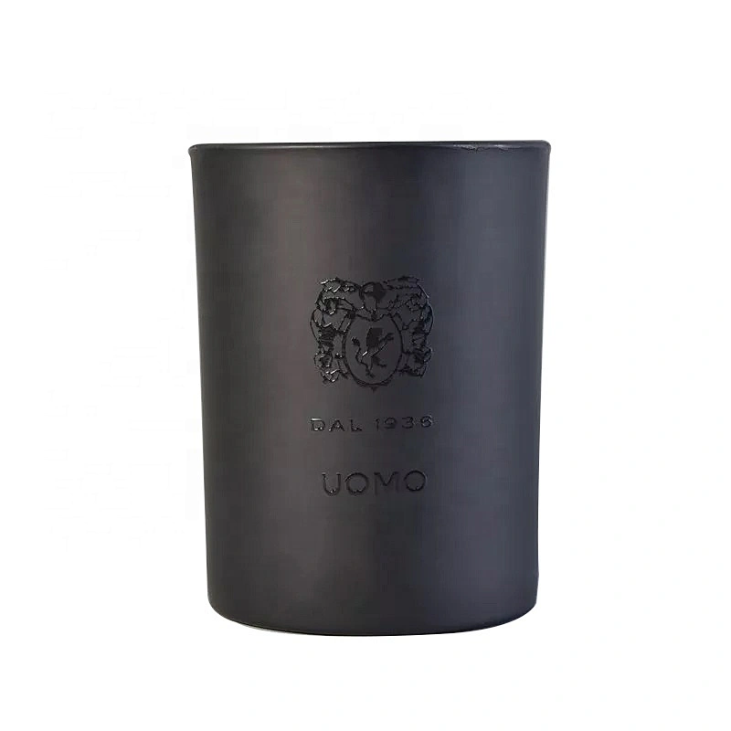 home goods luxurious heat resistant matte black glass candle jar holder