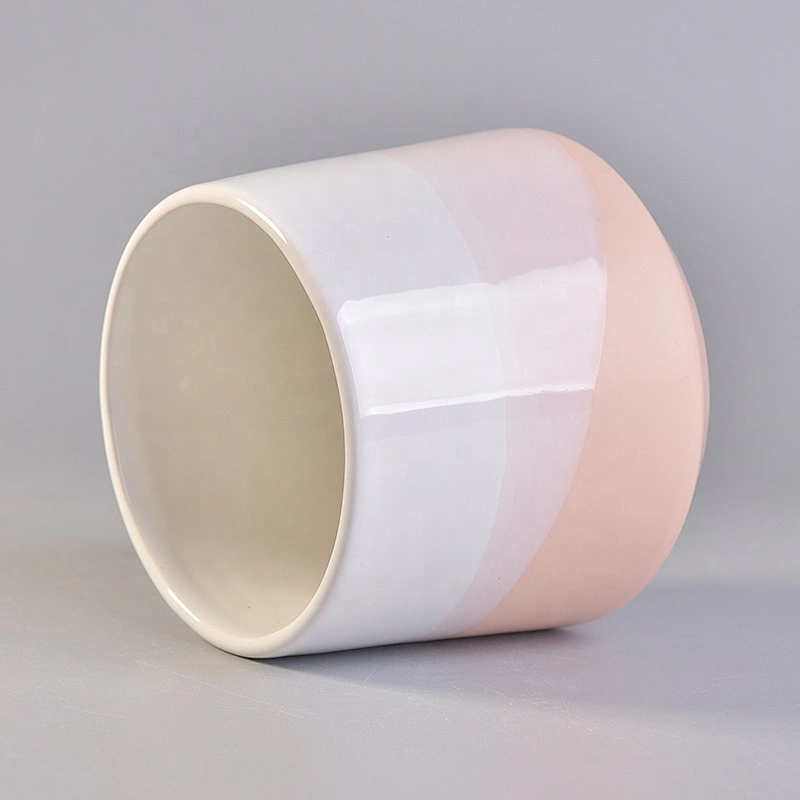 10oz 20oz Wholesales custom luxury candle ceramic holder with wood lid