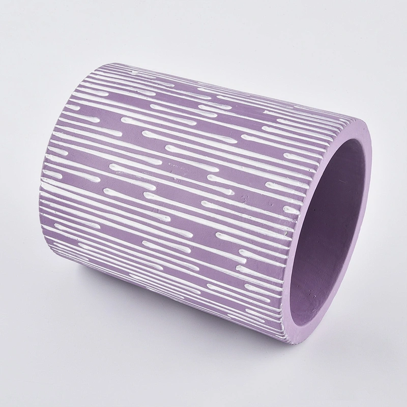 10oz Wholesales Luxury purple empty Candle holder ceramic