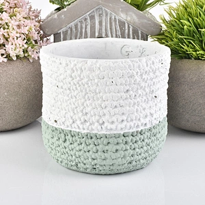 Wholesales big round cement candle holder