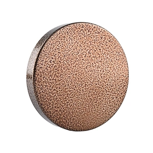 Logo printing round amber metal lid cover for candle jars