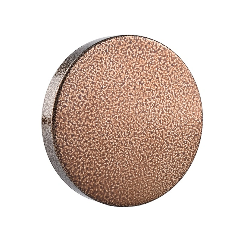 Logo printing round amber metal lid cover for candle jars