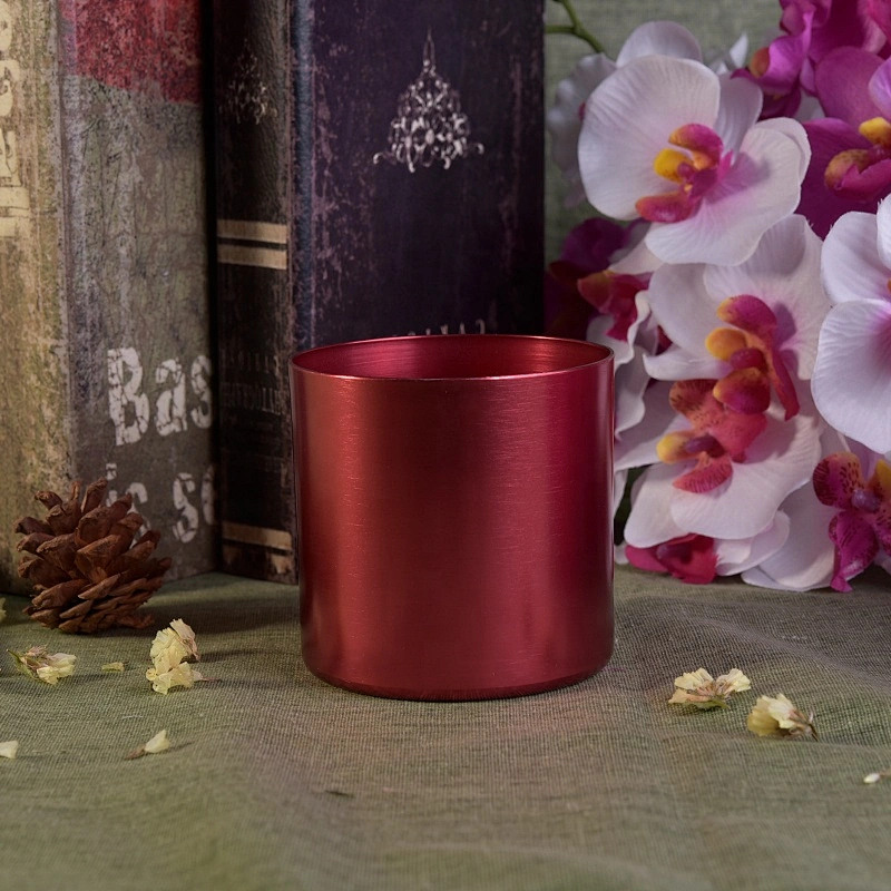 10oz Luxury color custom tea light Metal Aluminum candle tins