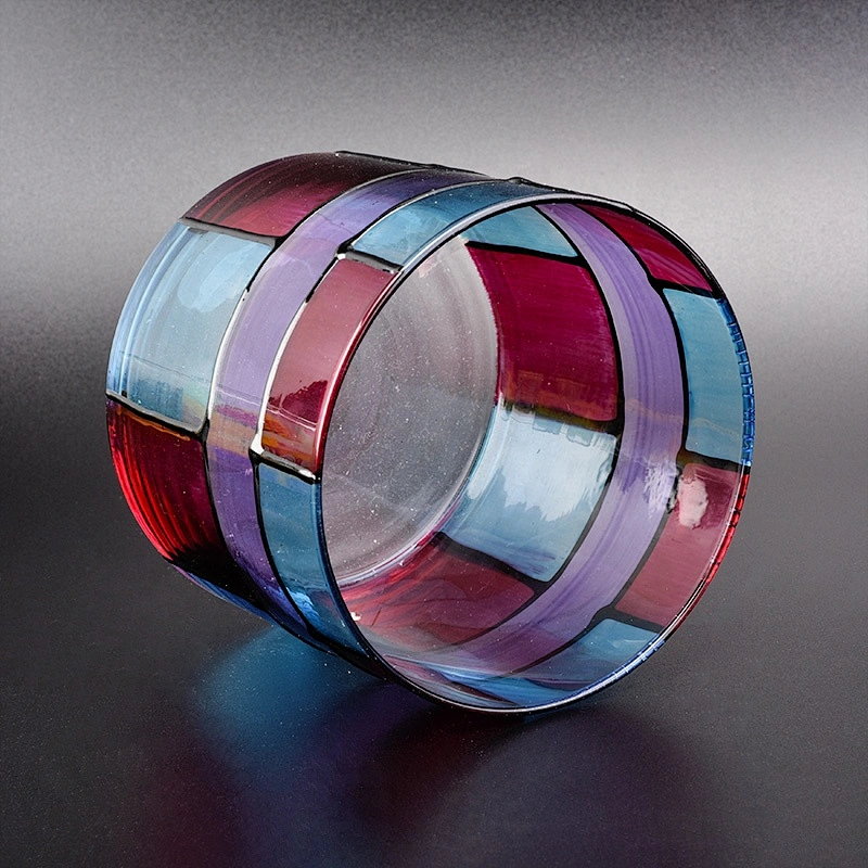 Handmade cylinder Glass Candle holder wholesales