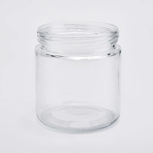 21oz wholesales smooth transparent glass candle holder home decorations candle containers