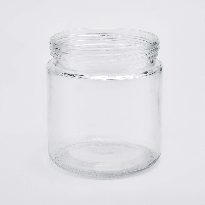 21oz wholesales smooth transparent glass candle holder home decorations candle containers