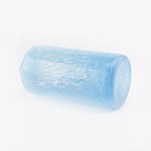 10oz luxury sky blue overlay glass diffuser bottle