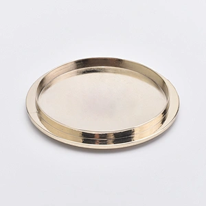 home decor glass candle jar metal lid