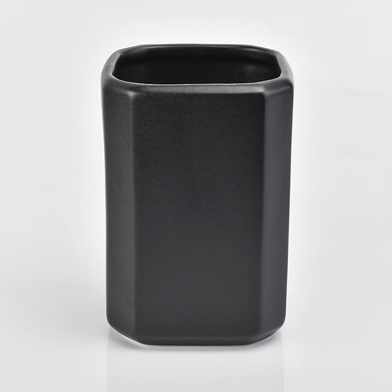 glazing black ceramic glass bath accessories sets ceramic bottle tumbler water holder