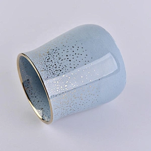 Wholesales glazed luxury ceramic candle jars 10oz 12oz