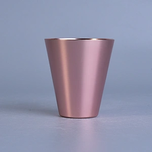 Vintage pillar aluminum tealight candle holder metal