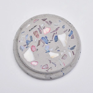 luxury custom concrete cement lid for candle jars