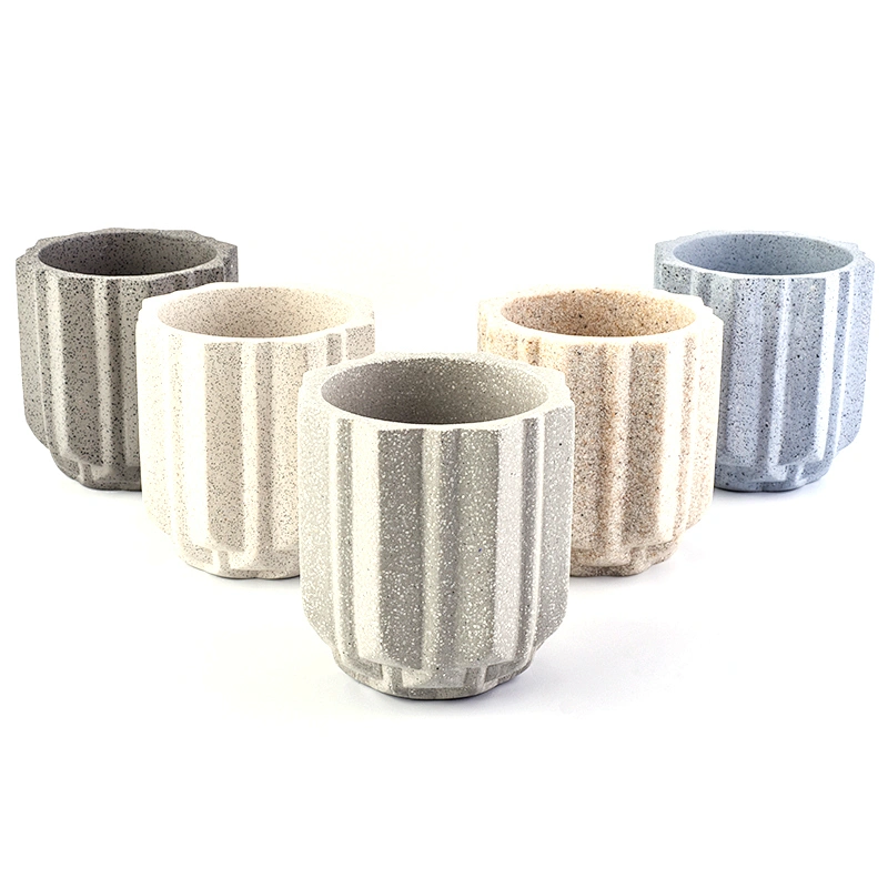 eco friendly 10oz concrete candle making empty jars containers