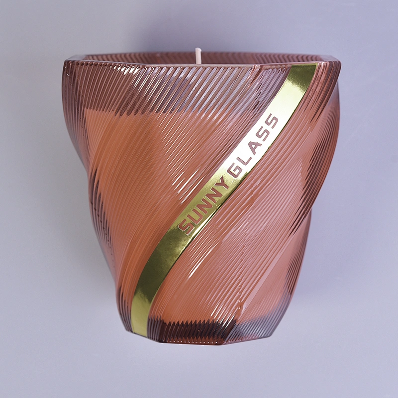 Sunny new design tealight scented glass candle holder 8oz 10oz