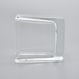 home decor small square glass candle jar