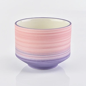 Mix color ceramic candle jars and candle holders for your home fragrance