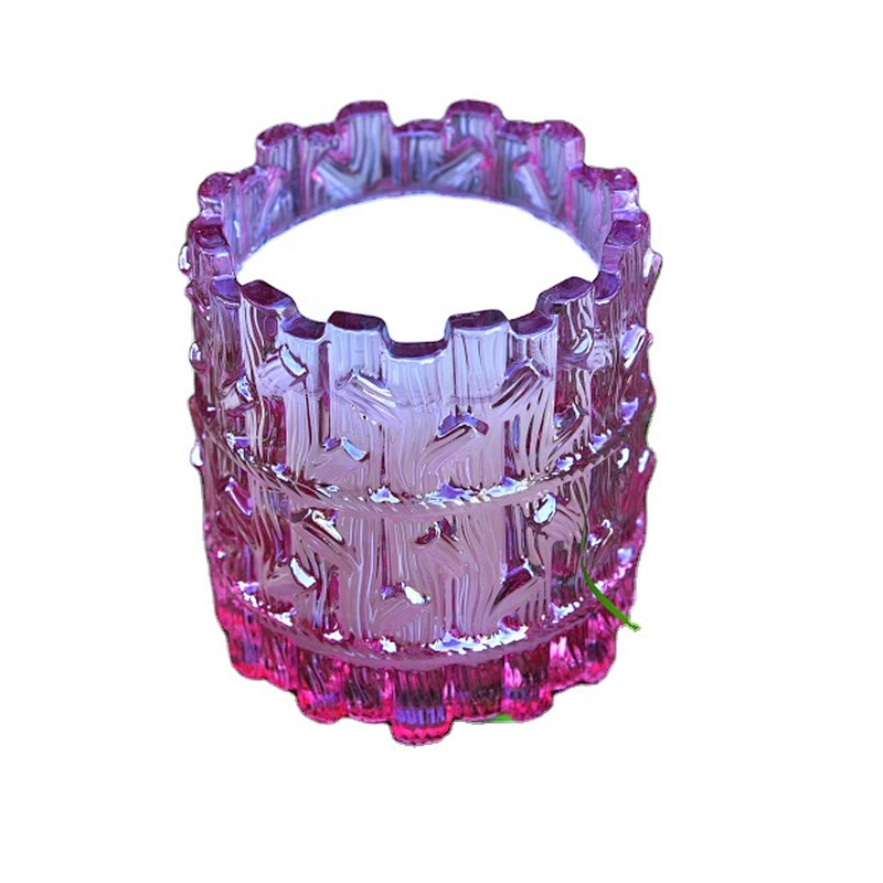 Home decoration empty crystal branch Glass Candle jars wholesales