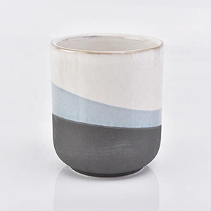 Luxury frosted ceramic candle vessel in bulk 400ml