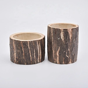 400ml Customized antique cement Candle holders bulk