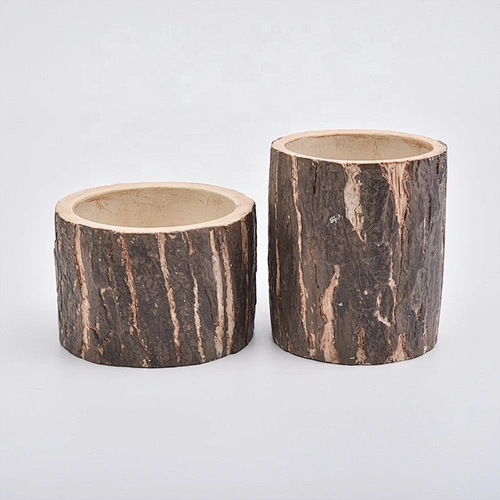400ml Customized antique cement Candle holders bulk