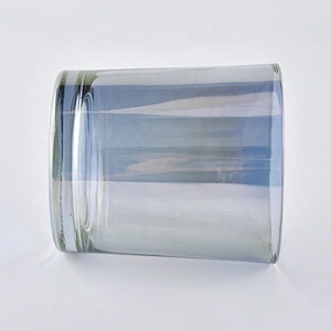200ml Blue Cylinder Candle Holder For Home Decoration