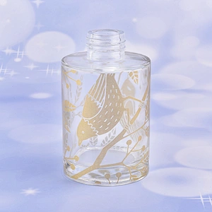 145ml Cylinder decal glass diffuser bottle glass perfume bottle fragrance