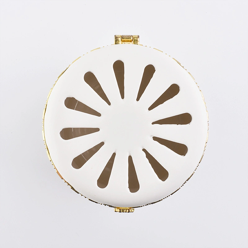 Gold outline white ceramic candlestick candle holder for home decor scented candle