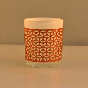 Wholesales woven luxury glass candle jar in bulk 6oz 8oz 10oz