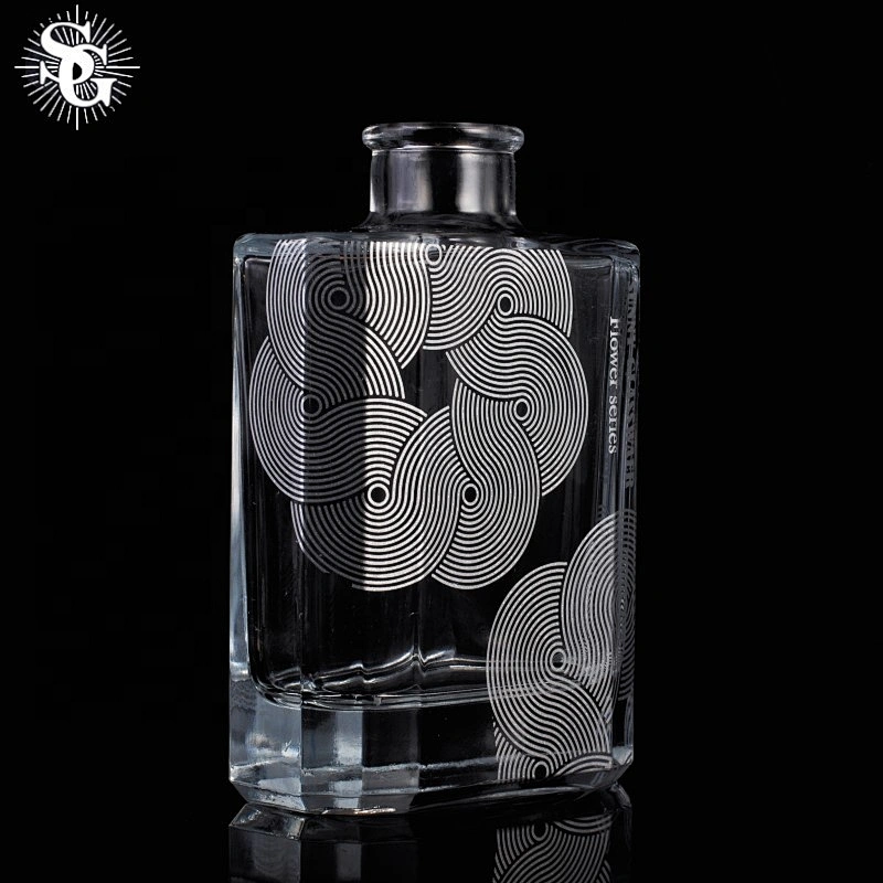 200ml Custom square oil essential reed glass diffuser bottle wholesales