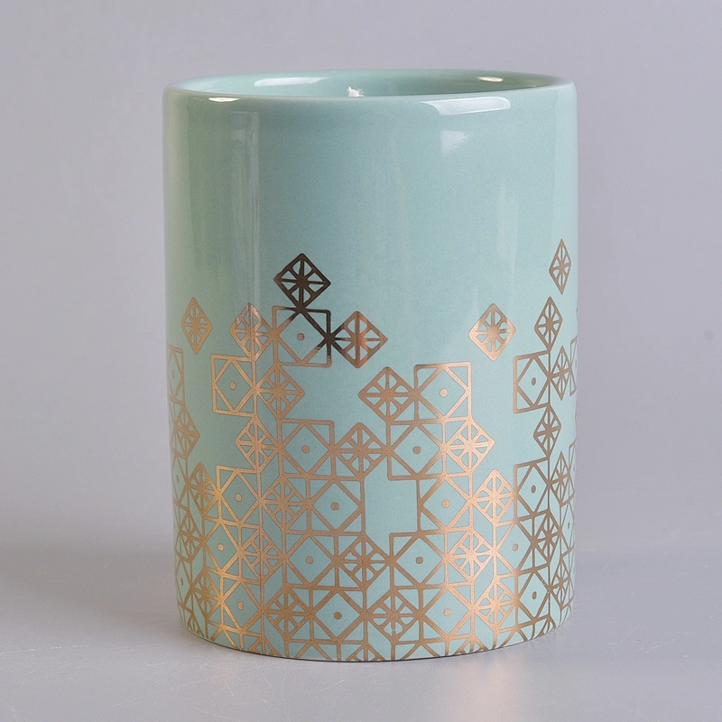 6oz 8oz 10oz Home decoration beautiful aroma scented candle ceramic holder