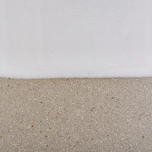 White ceramic candle jar with natural bottom for candle making
