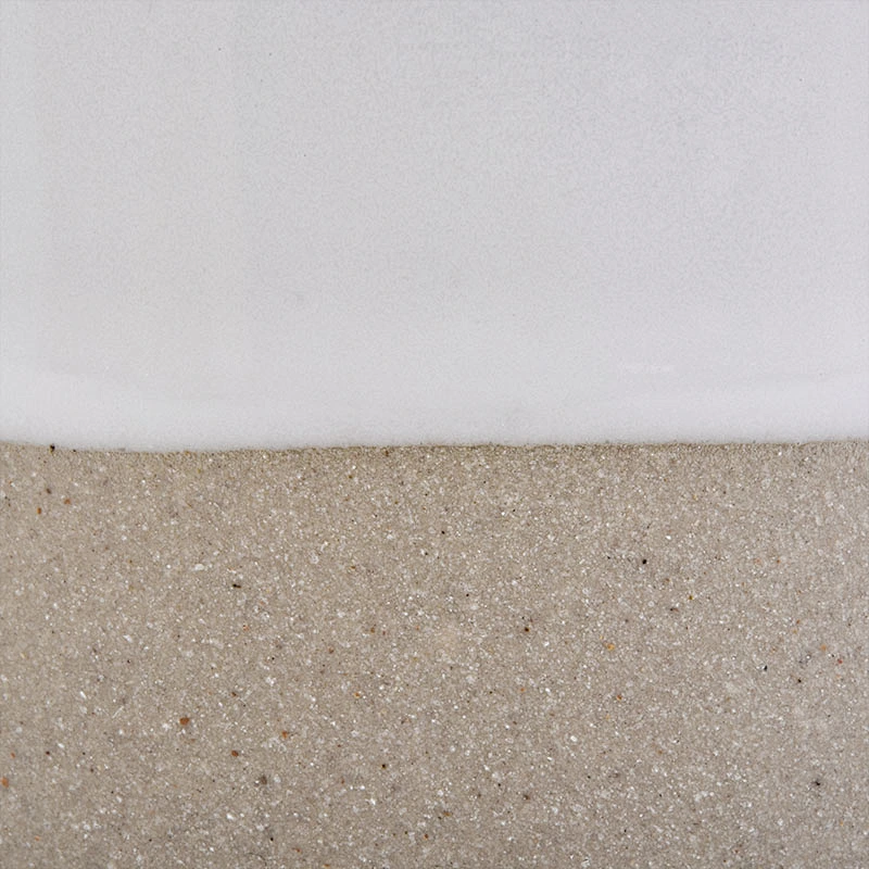 White ceramic candle jar with natural bottom for candle making