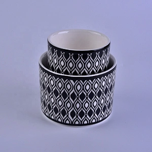 10oz Halloween custom ceramic small candle jars
